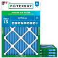 25x32x1 Air Filter MERV 13 Smoke & Allergy Defense (4-Pack)