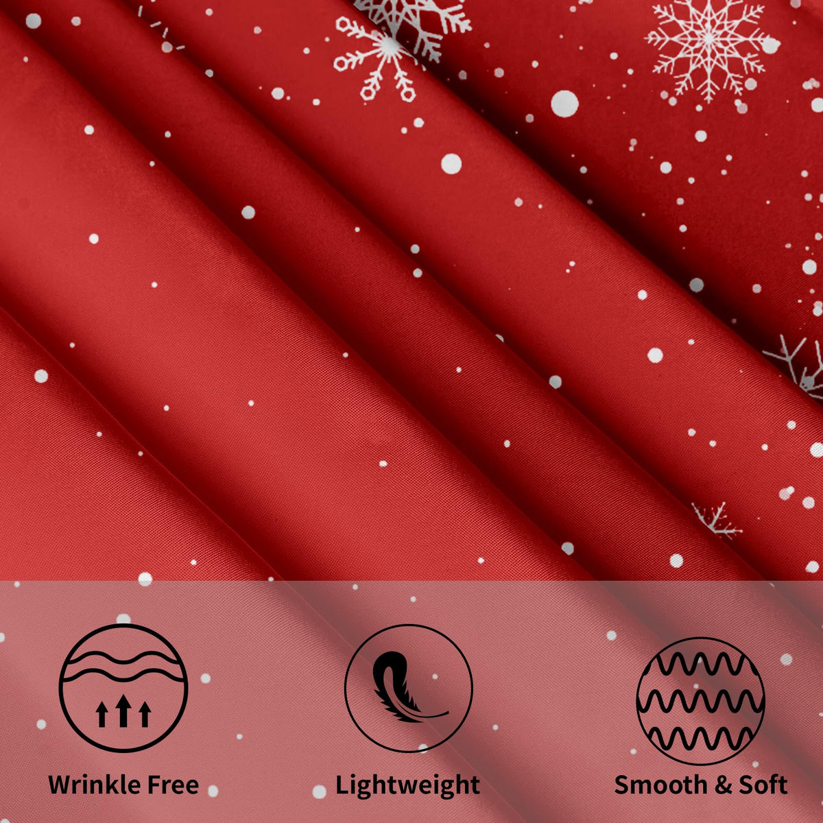 Christmas Round Tablecloth 60 Inch, Merry Christmas Snowflake Round Table Cloth Outdoor Waterproof Christmas