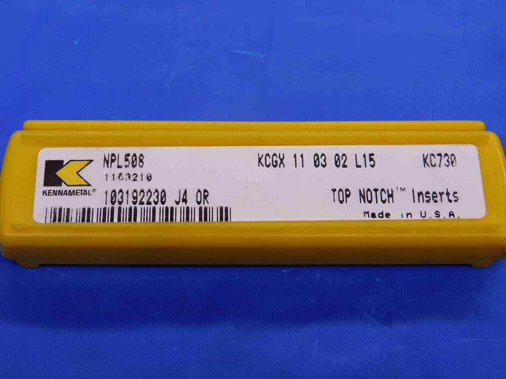 1pc NEW KENNAMETAL KCGX 11 03 02 L15 KC730 TiN Coated Carbide Insert Tooling USA - CB3797RDT