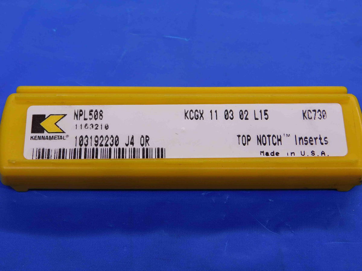 1pc NEW KENNAMETAL KCGX 11 03 02 L15 KC730 TiN Coated Carbide Insert Tooling USA - CB3797RDT