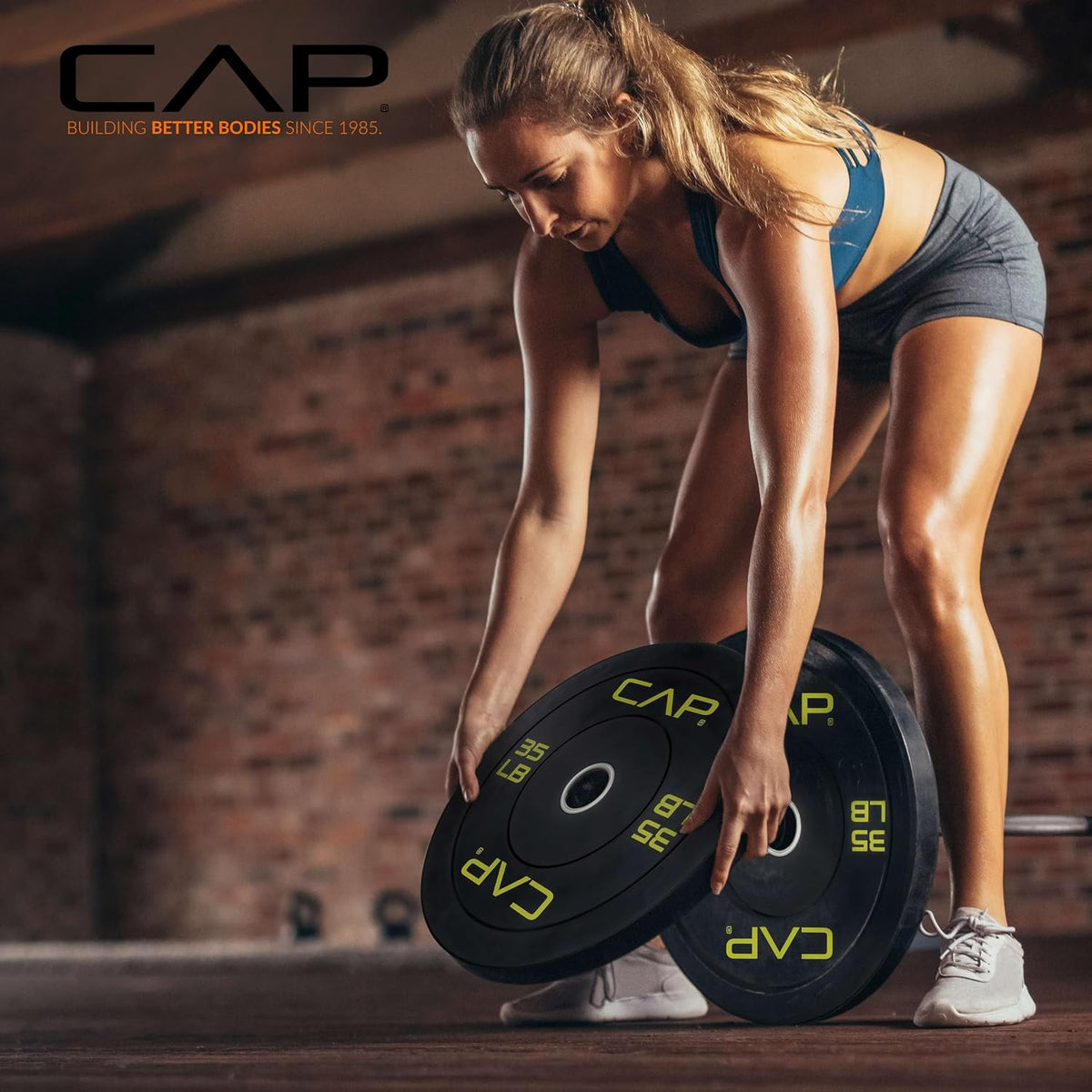 2-inch Olympic Bumper Plate Weight Set | 100-370 lbs | Multiple Colors | Storage Rack Optional