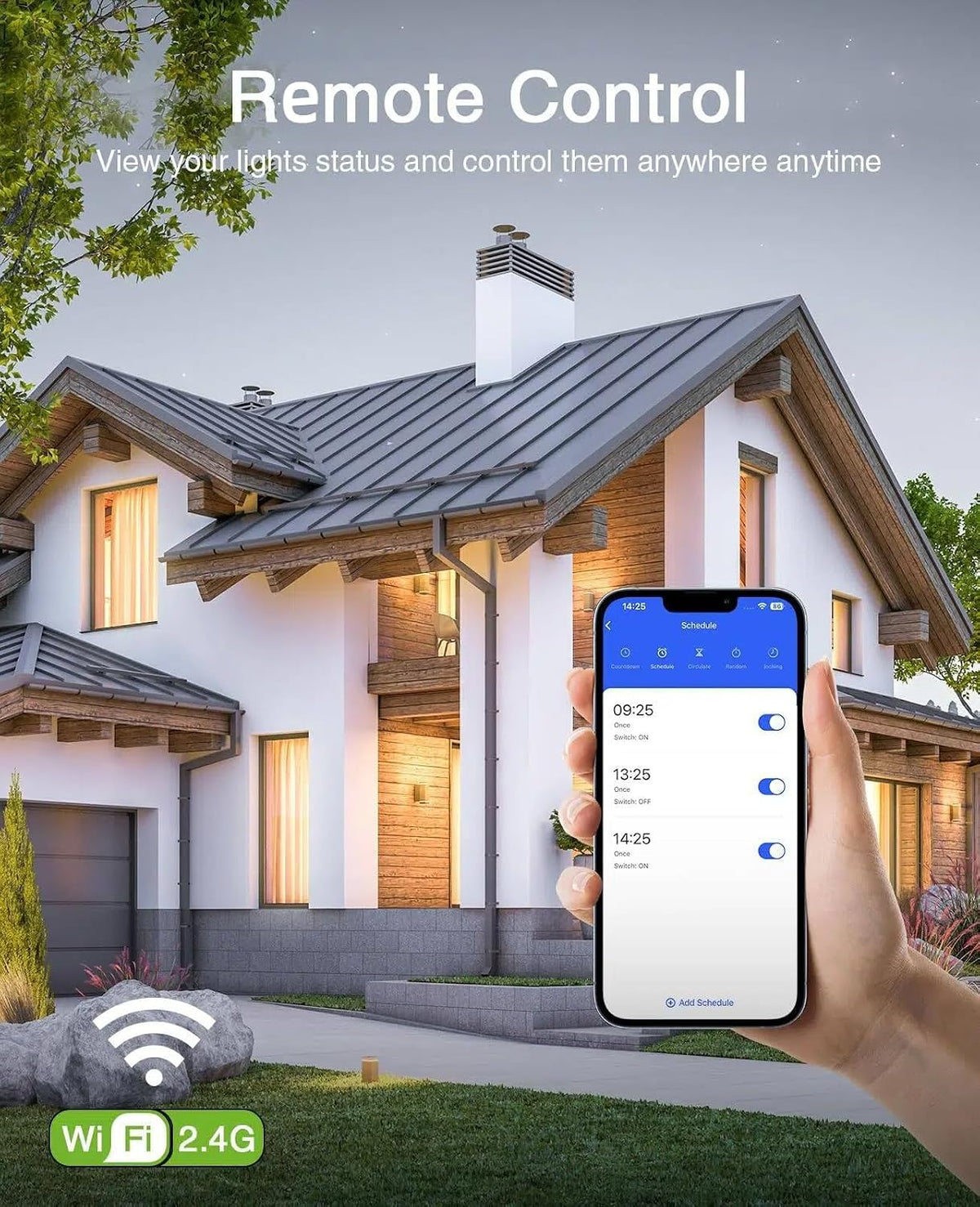 Switch, 3 Way Light Wi-Fi Switch Compatible with Alexa and Google Home