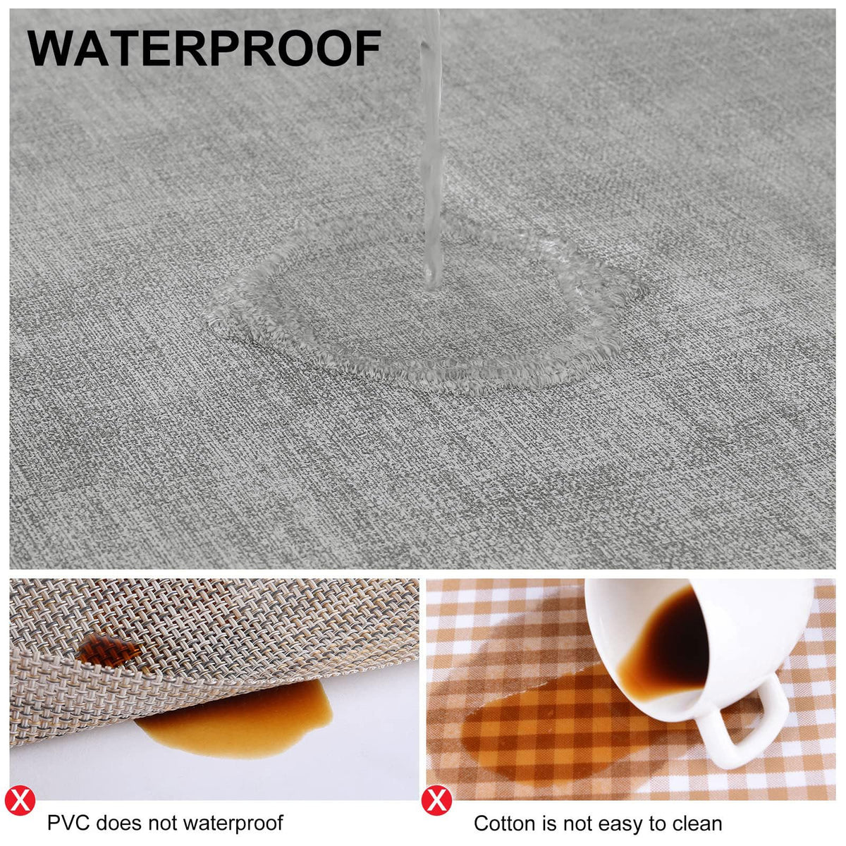 Faux Leather Heat Resistant Placemats 6 Packs