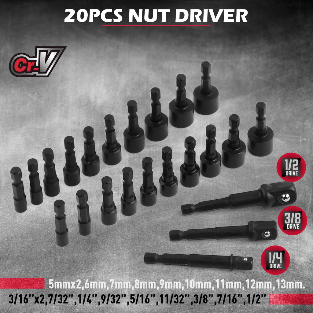232-Piece Ultimate Screwdriver Bit Set, Cr-V Impact Driver Bit Set Includes Security Bits,Nut Driver, Ratchet Wrench and Bits Holder