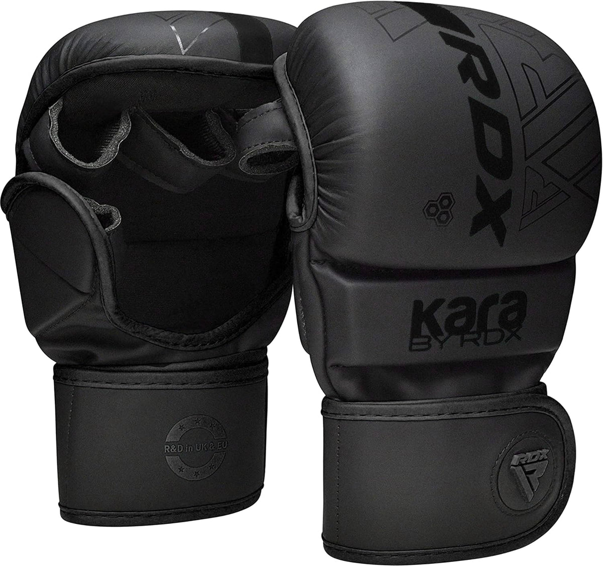 MMA Gloves Sparring Grappling, Hybrid Open Palm Martial Arts Mitts Men Women, Maya Hide Leather Wrist Support, Cage