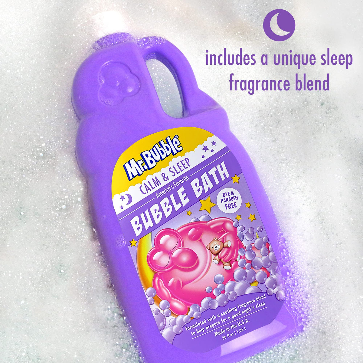 Calm & Sleep Bubble Bath (Pack of 2 Bottles, 36 fl oz Each)