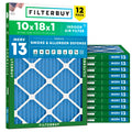 10x18x1 Air Filter MERV 13 Smoke & Allergy Defense (12-Pack)