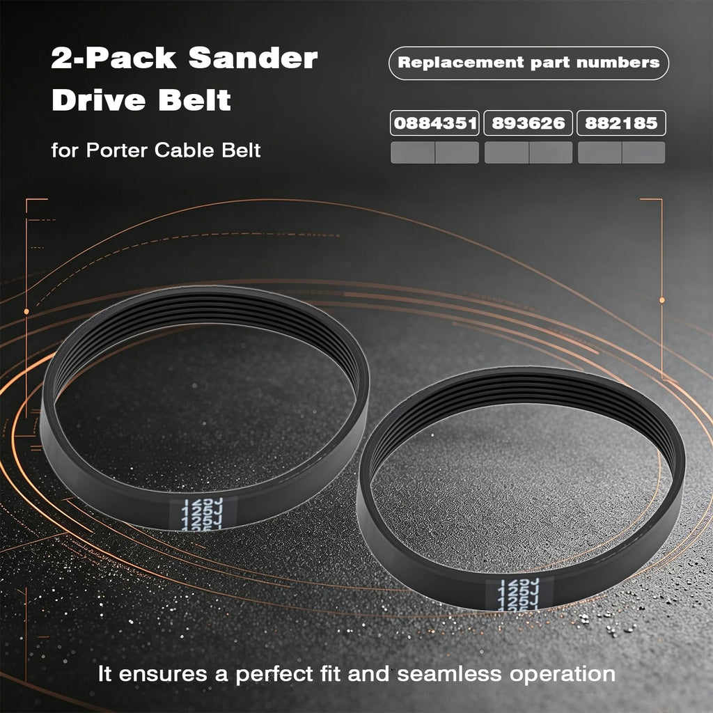 2-Pack 893626 Sander Drive Belt for Porter Cable Belt for 362 362VS 363
