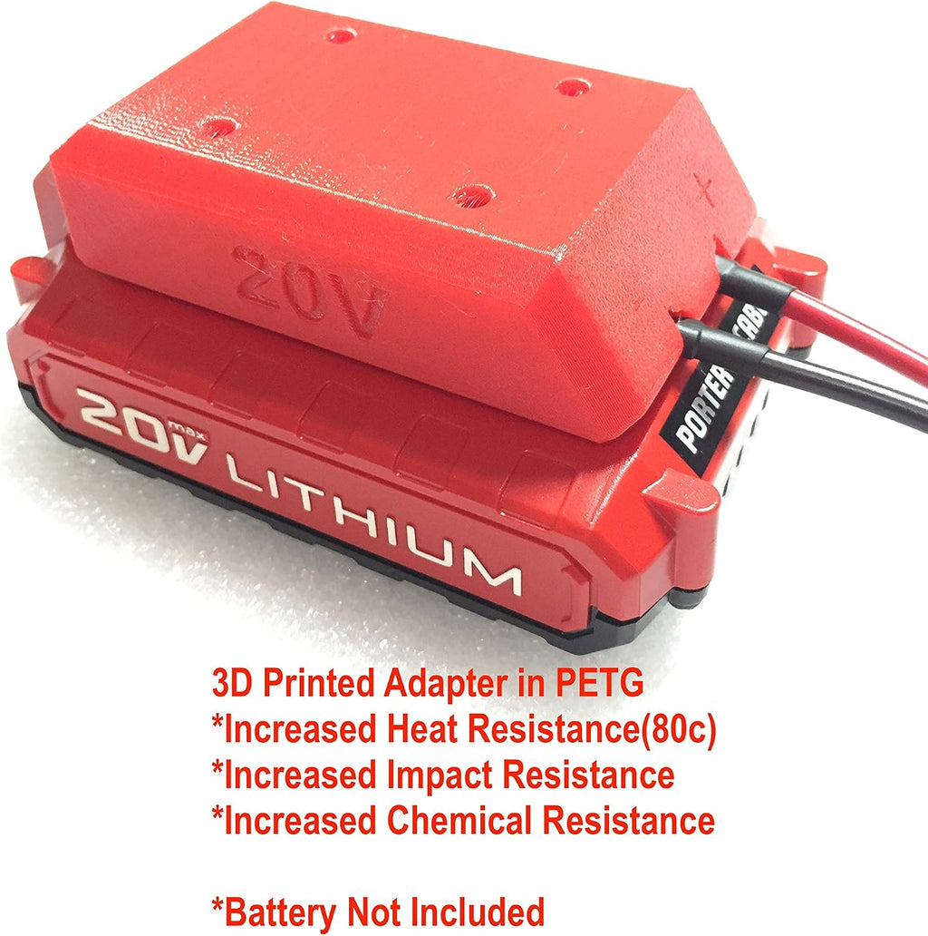 H Adapter for Porter Cable 20v Max Battery Dock Power connector12 Gauge Robotics