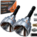 THORVALD 2X Deburring External Chamfer Tool with Tungsten Carbide Blade - Deburr Tool for All Thread, All Metal Rod, Pipe, PVC, 3D Printing - 1/8" to 3/4" Diameter (3~19mm) User Guide + Video Tutorial