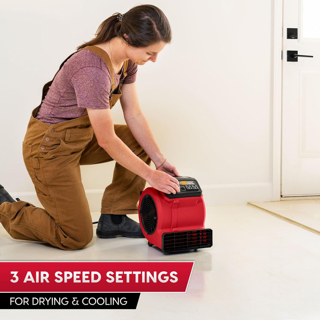 AM201 1101 Air Mover and Fitness Fan 550 CFM Drying and Cooling