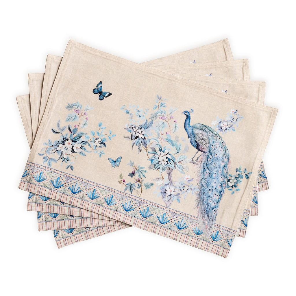 Placemats Set of 4 Reusable 100% Combed Cotton (13"x19")