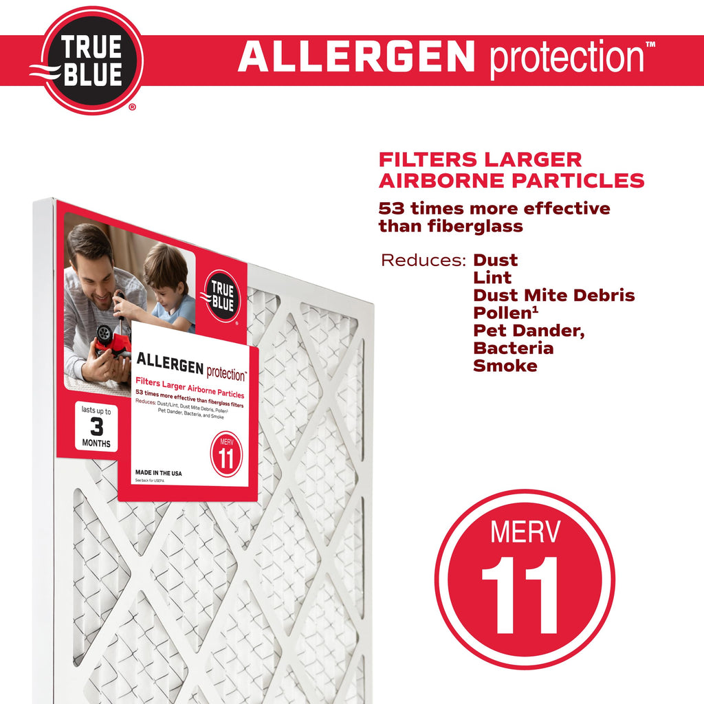Allergen 20x36x1 Air Filter , MERV 11, 4-Pack