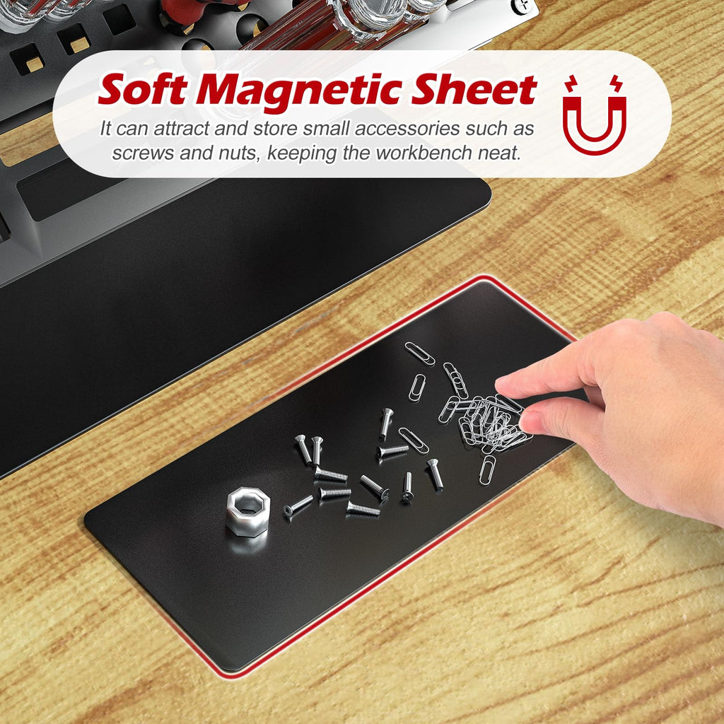 Screwdriver Organizer Holder Rack: Height Adjustable (Black)
