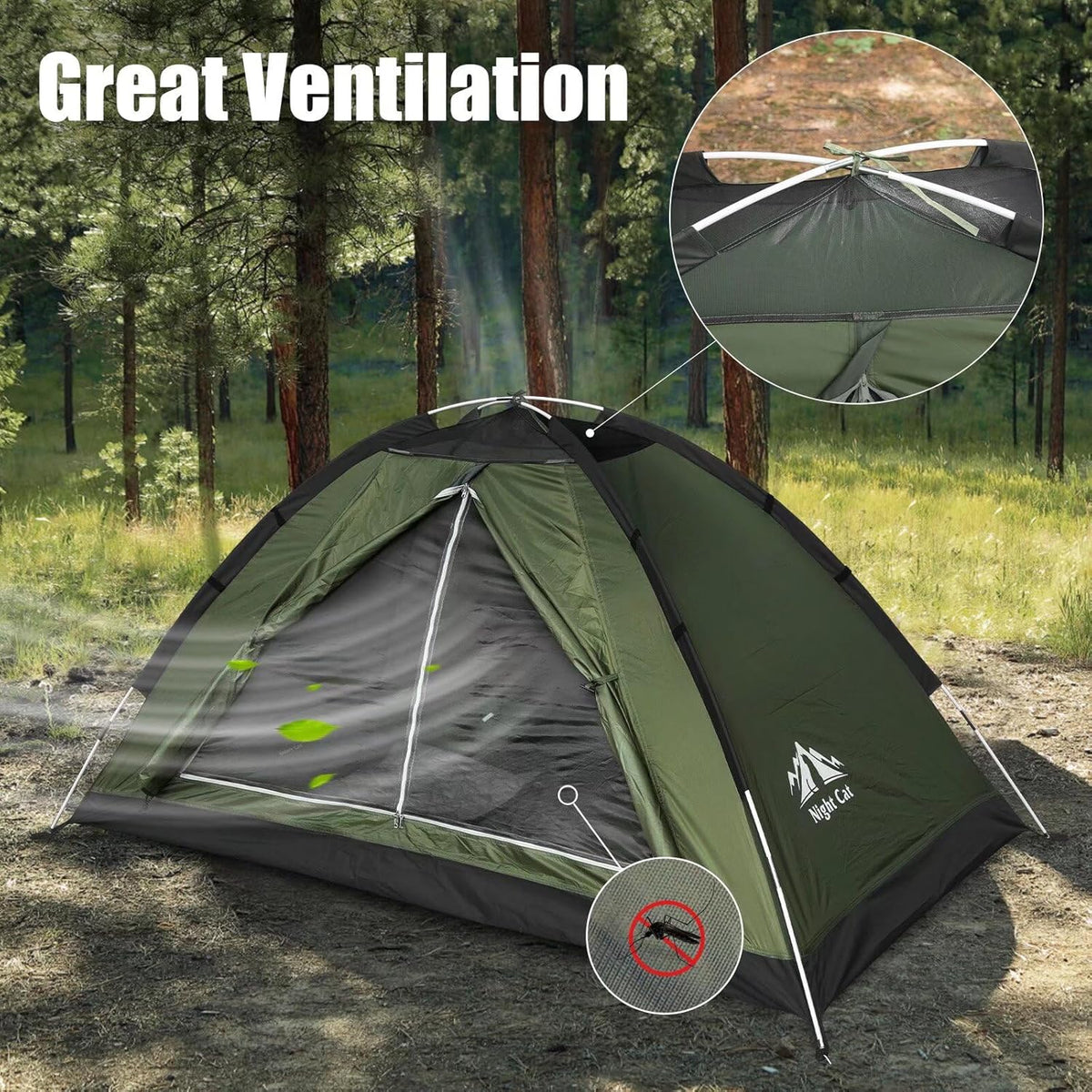 Backpacking Tent for One 1 to 2 Persons Lightweight Waterproof Camping Hiking Tent for Adults Kids Scouts Easy Setup