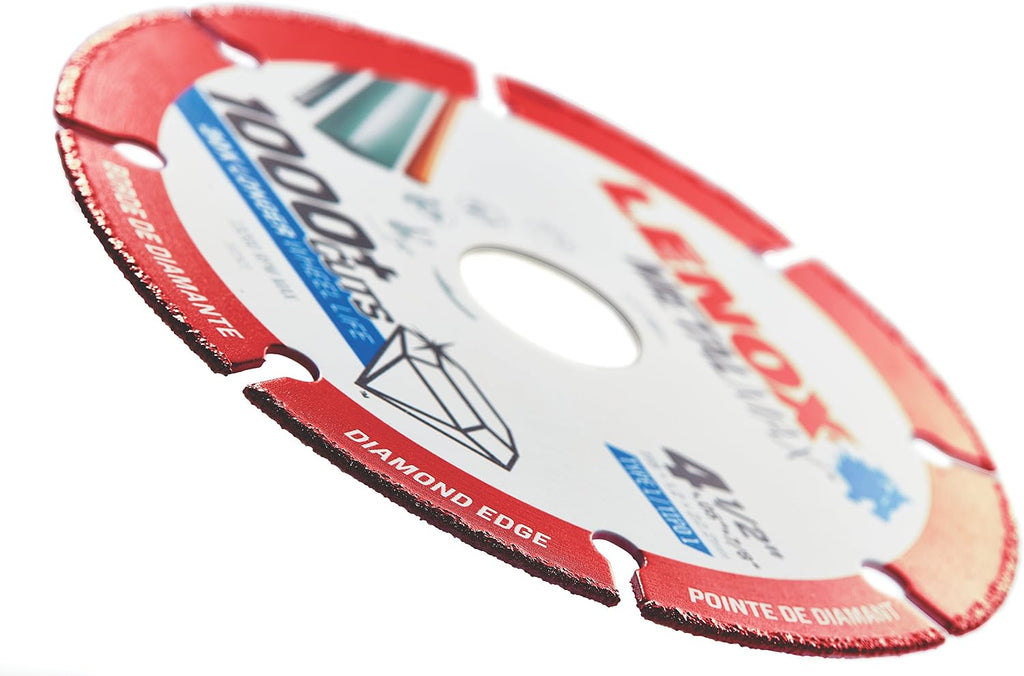Lenox Tools METALMAX Cut Off Wheel, Diamond Edge, 4-Inch x 5/8-Inch (1972920)