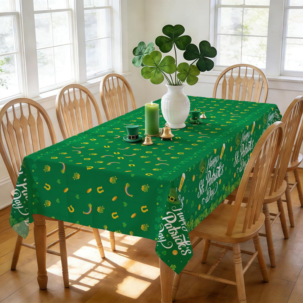 St. Patrick's Day Tablecloths, 3 Pack 54 x 108 Inch Table Covers Set