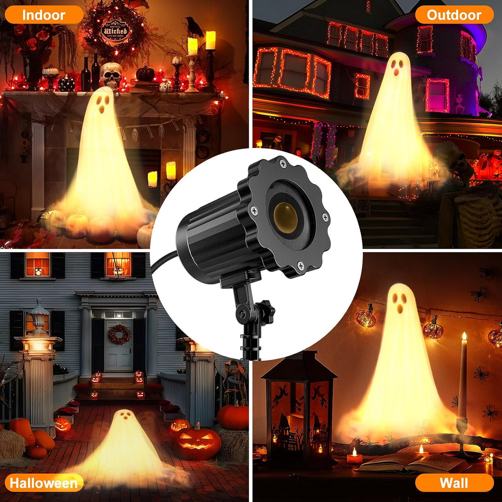 Halloween Projector Lights Outdoor，2024 Upgraded 3D Dynamic Decorations Light，Waterproof Halloween Light，Night Light