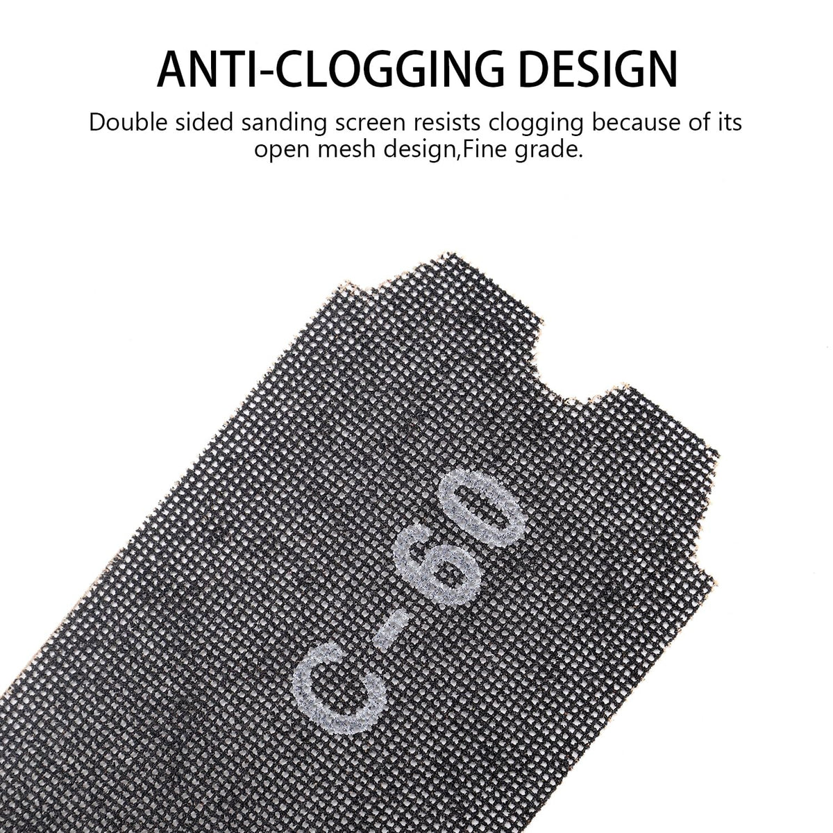 SCOTTCHEN Drywall Sanding Screen Mesh Sheet 4-3/16" x 11-1/4" Grit #60-12pcs