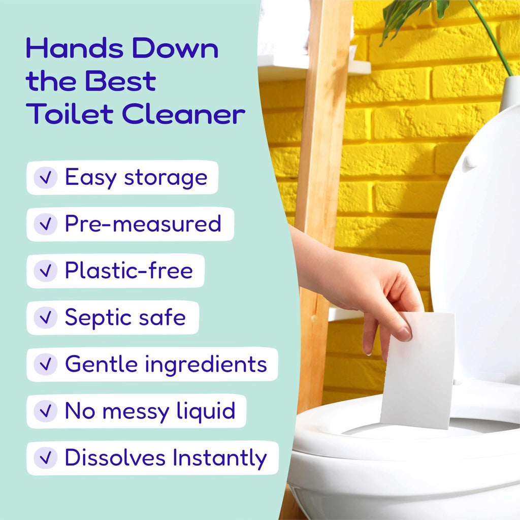 Foaming Toilet Bowl Cleaner Strips, Tablet Alternative, 60 Ct