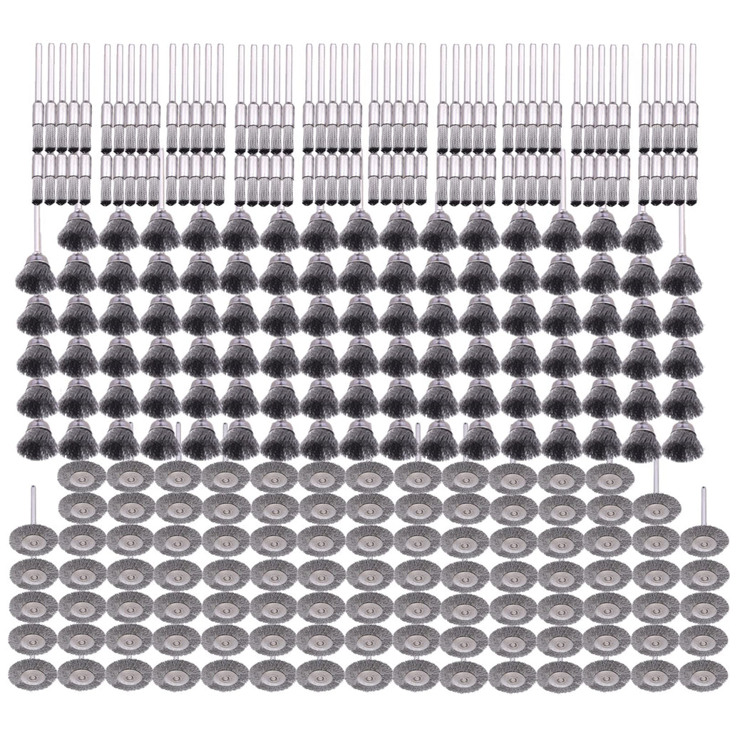 Rocaris 300 Pack Wire Brushes Set, Steel Wire Wheels Pen Brushes