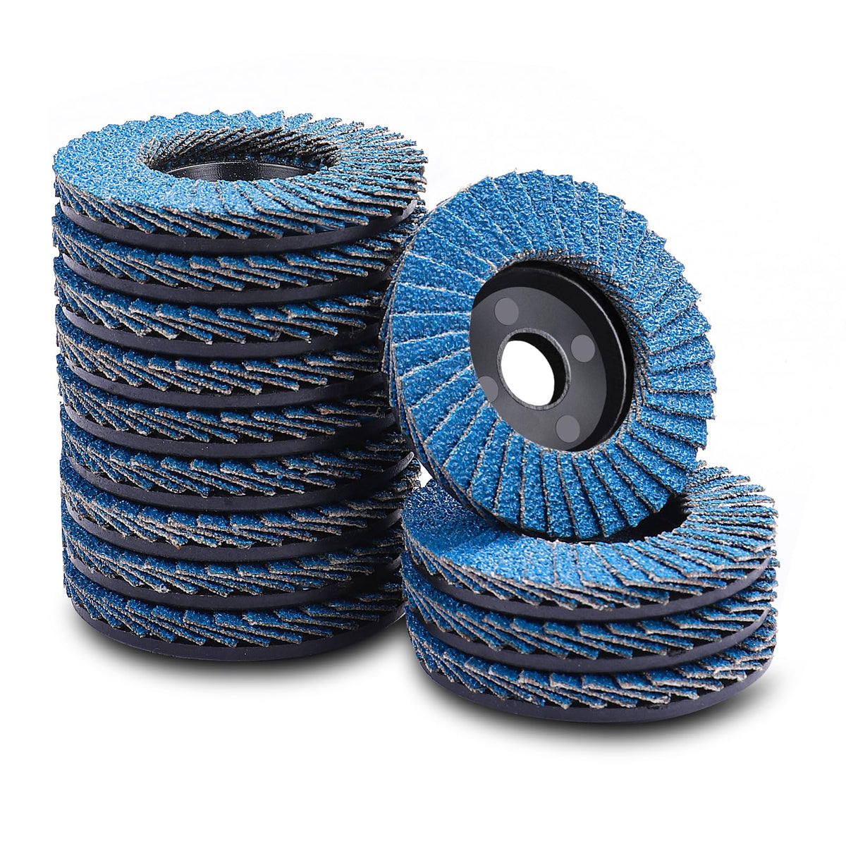 MOGRQAP 3 inch Flap Discs 12 Pack, 40 Grit for Cordless Angle Grinder