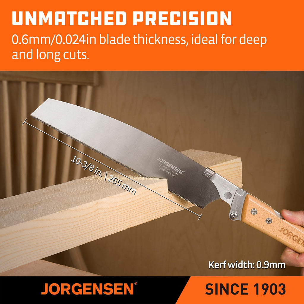 JORGENSEN KATABA 10-3/8 Inch Japanese Pull Saw with SK5 Blade