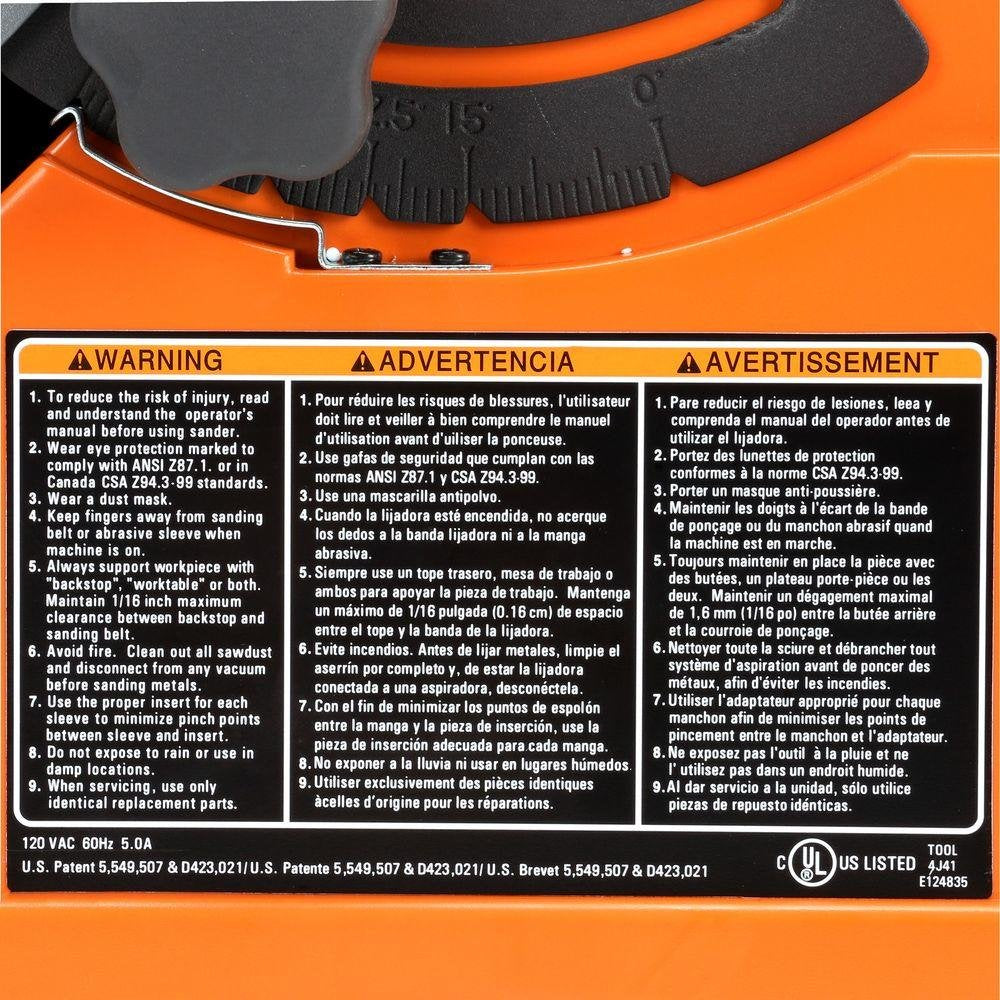 Ridgid EB4424 Sander, Oscillating/Edge Belt