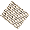 METALLIXITY Micro Drill Bit (#7) 4341 High-Speed Steel Gold 135° 10Pcs