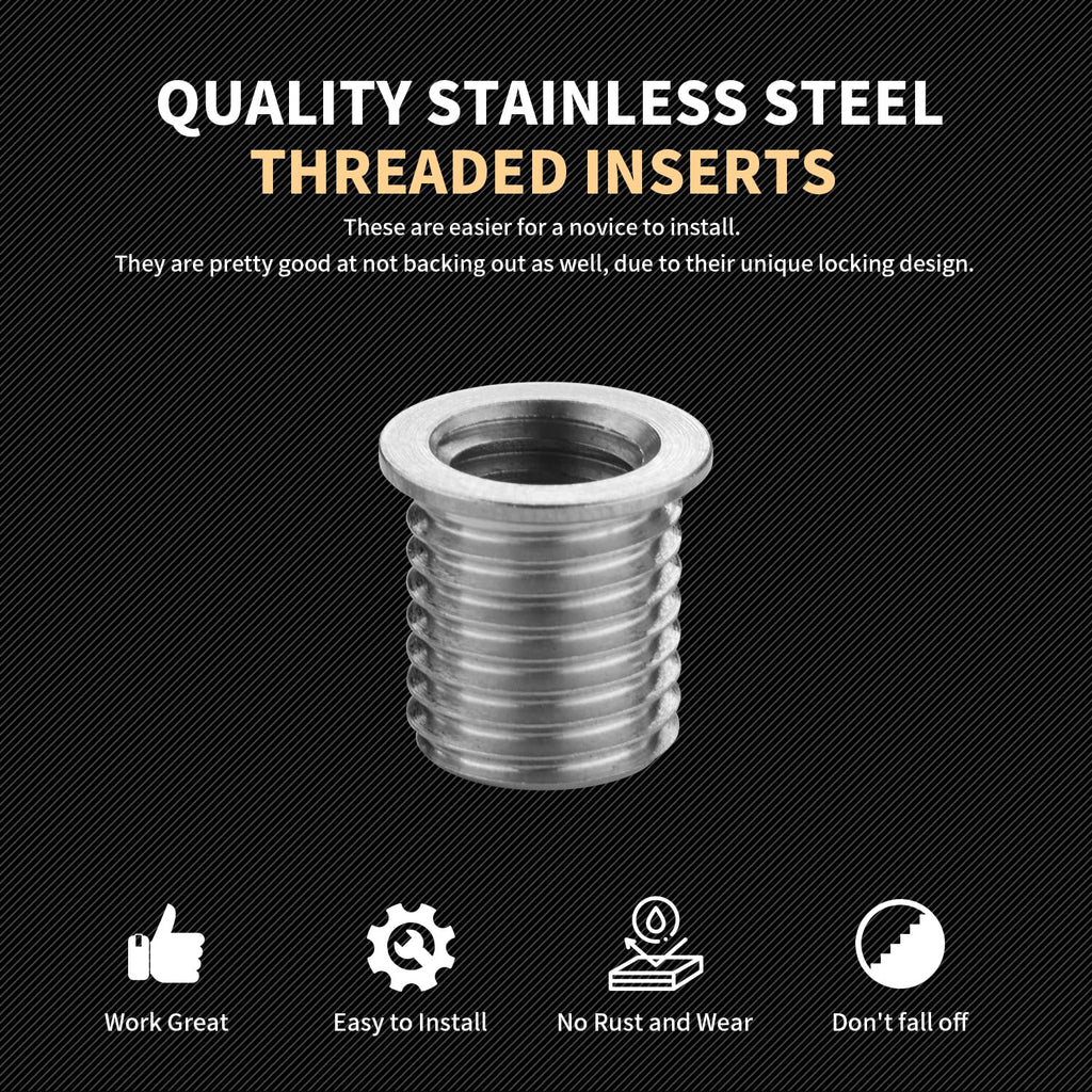 SENNMONN Thread Repair Inserts M8X1.25X14MM Insert Qty 10 Stainless Steel