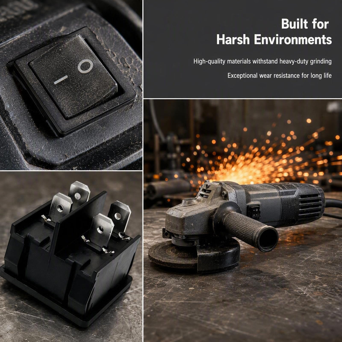 Replacement rocker switch 5140103-67 for DeWalt DW400 Model 1 angle grinder
