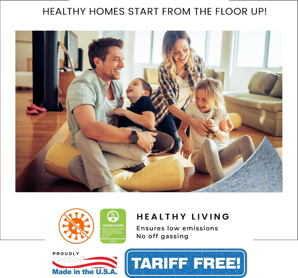 PolyFoam Multipurpose Foam Underlayment – 100 sq ft Roll for Laminate & Wood Flooring, Moisture-Resistant