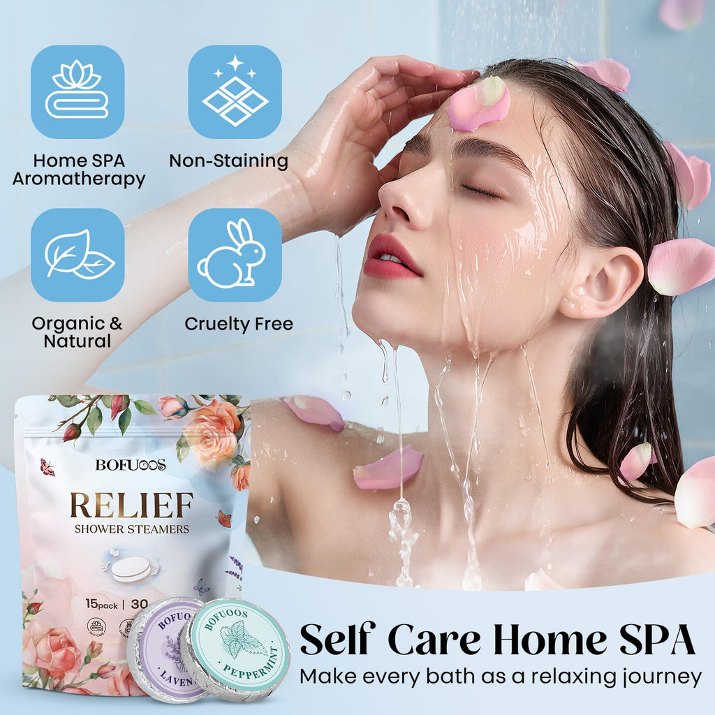 Shower Steamers Aromatherapy, Natural Essential Oils for Self Care