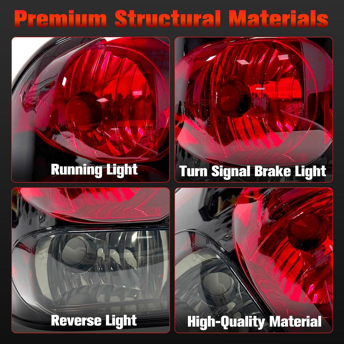 Tail Light Compatible With Chevrolet Trailblazer 2002-2009 Pair