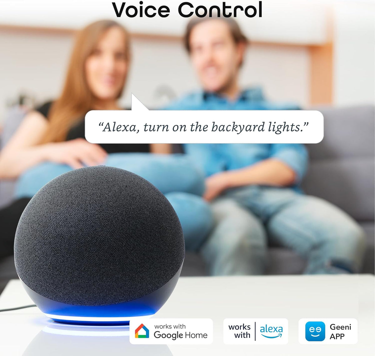 Indoor/Outdoor Smart Plug Weatherproof, 1 Socket –No Hub Wireless Remote Control and Timer –Works with Amazon Alexa
