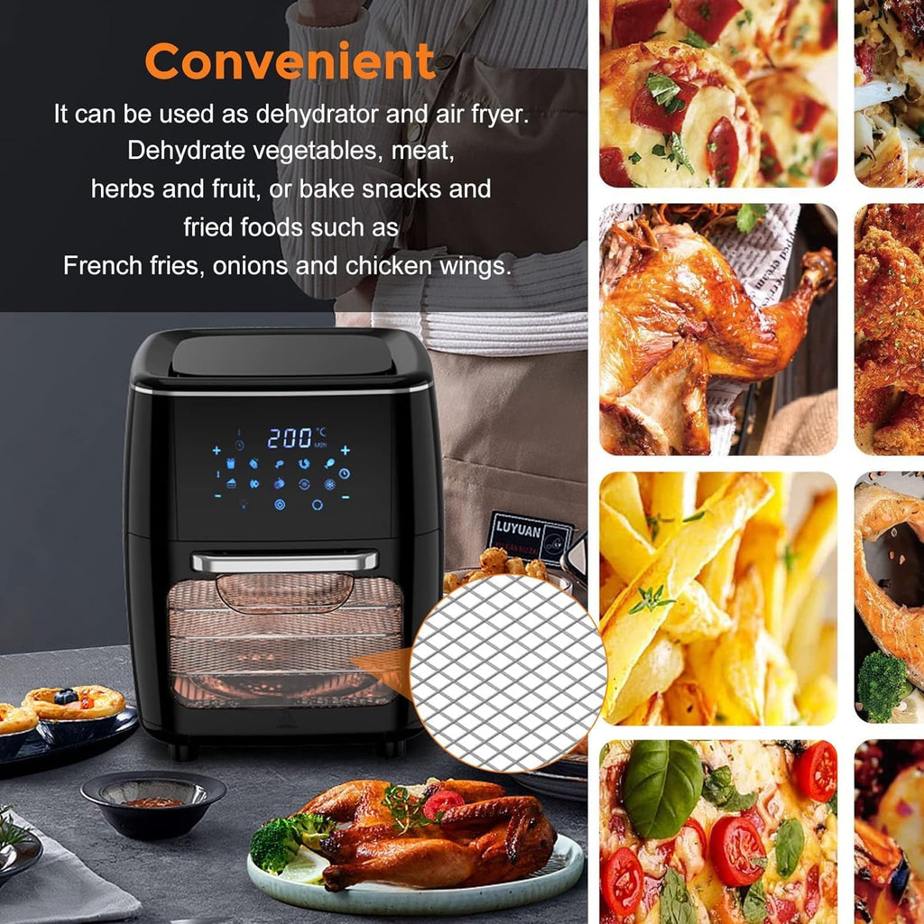 Air Fryer Rack for Oven, 3 PCS Air Fryer Oven Accessories Dehydrator Rack Replacement Tray Cooling Racks for Chefman