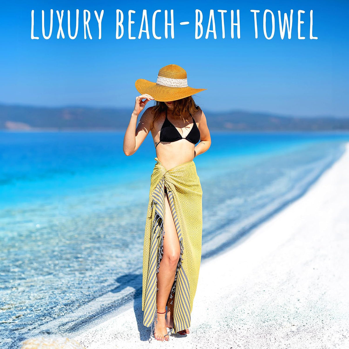 Turkish Beach Towel Oversized 40x71 100% Cotton Sand Free Quick Dry Towel Extra Large Turkish Towel Light Travel