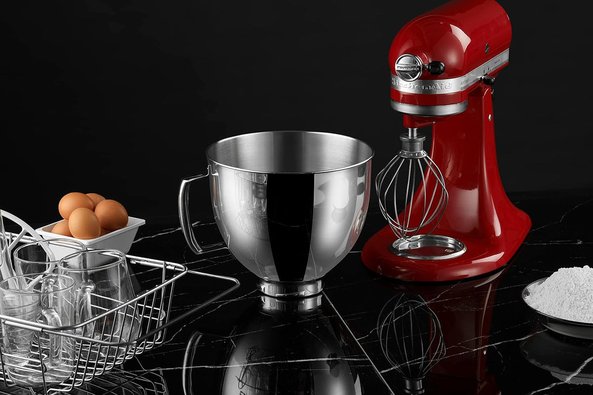 5 QT Stainless Steel Mixer Bowl Compatible With KITCHENAID TILT-HEAD STAND MIXERS 4.5-Quart (4.3 L) And 5-Quart (4.7