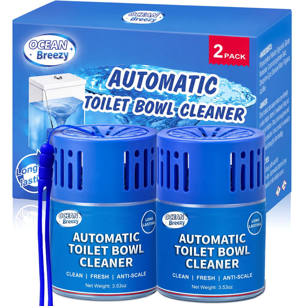 Automatic Toilet Bowl Cleaner Long Lasting Bottles 2 Pack