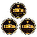 FOXBC 4-1/2 Inch Trim Circular Saw Blade 36 Tooth Fine Finish Wood Cutting with 3/8-Inch Arbor