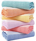 6 Packs Oversized Turkish Beach Towels Set Towel Bulk 74"x38" Extra Large Quick Dry Sand Free Light Swim Bath Camping