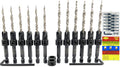 FTG USA Countersink Drill Bit Set 6 Pc #8, 6 Pc #10, Tapered Drill Bits