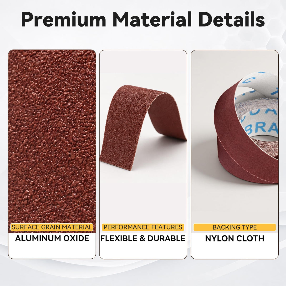 5 Pcs Emery Cloth Roll 80-400 Grit Abrasive Sandpaper Roll with Dispenser