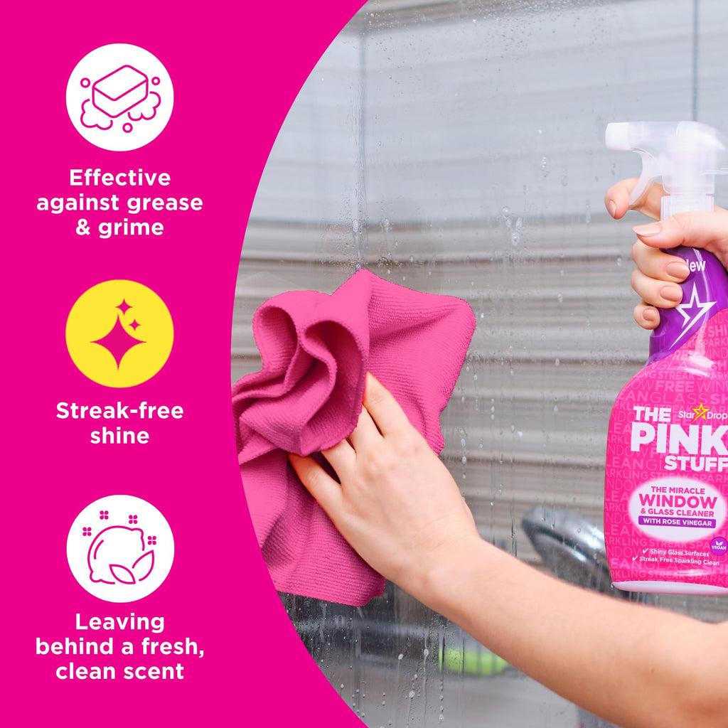 The Pink Stuff Miracle Window Cleaner Spray, 30 Fl Oz