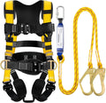 TRSMIMA Safety Harness Fall Protection - Harness Kit for Men Construction | Fall Arrest Roofing Harness Kit Men Full