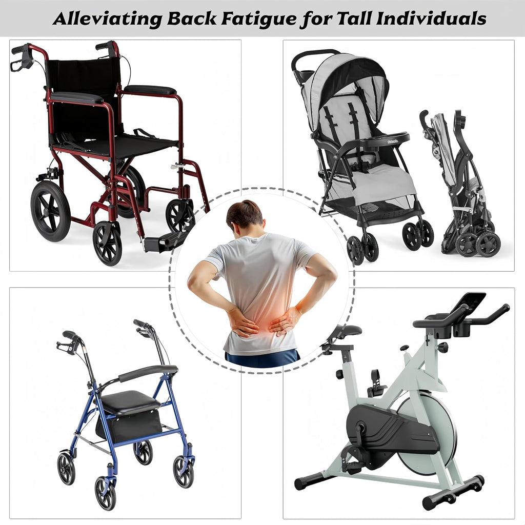 2PCS Universal Handle Extender for Wheelchair, Rollator Walker & Stroller
