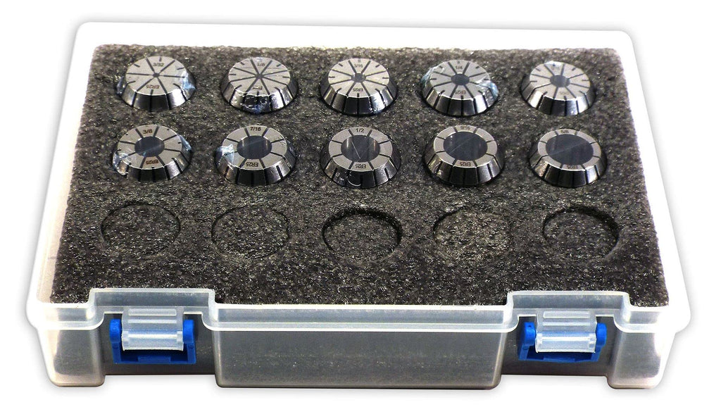 Ridiculous Machine Tools ER 25 High Precision Spring Collet SET 10 Piece 3/32" - 5/8" (0.0003) T.I.R. Machinist Choice