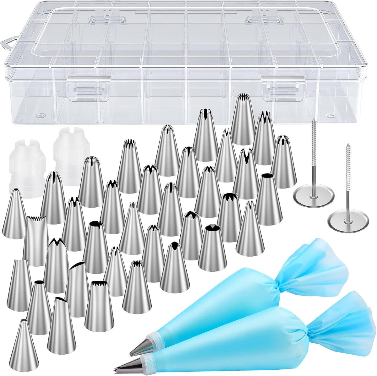 42 Piping Bags and Tips Set Frosting Piping Kit for Beginners & Pros