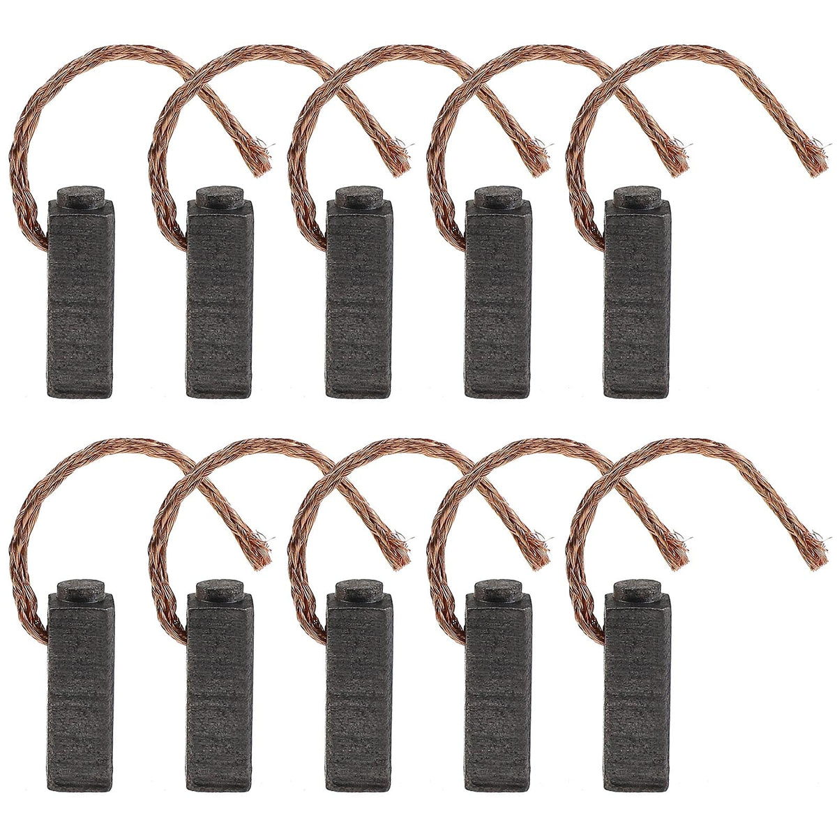 Micro Traders 5 Pairs Motor Carbon Brushes 5x6x14mm Universal Power Tool Replacement Parts for Angle Grinder Orbital Sander