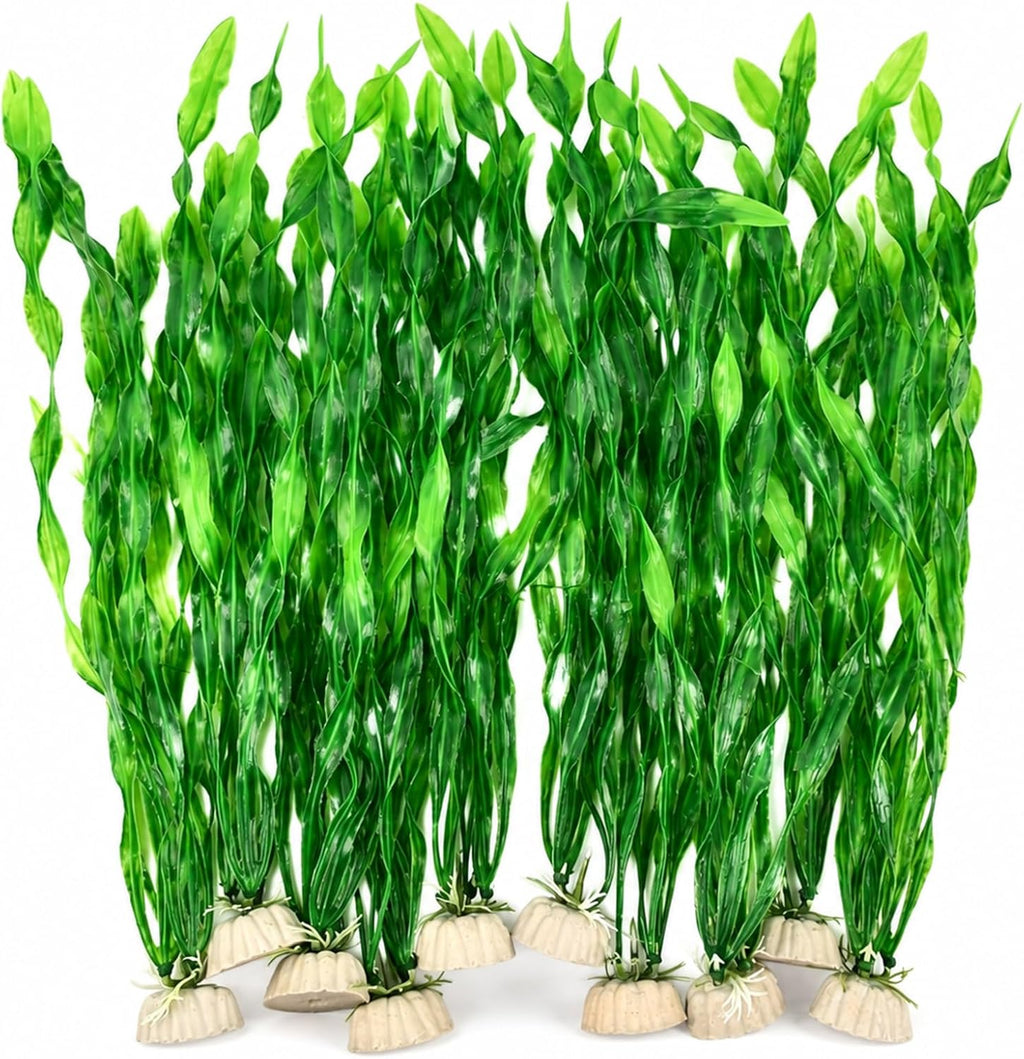 Artificial Seaweed Aquarium Plants, Plastic Fake Fish Tank Decorations